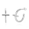 C-shaped Cross Earrings Retro Earrings