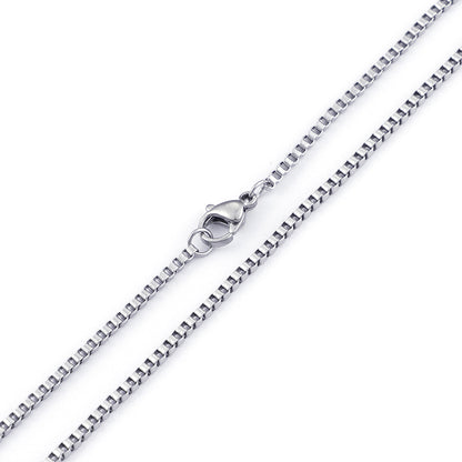 Titanium Steel Simple Style Solid Color Plating Necklace