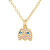 Personality Eye Pendant Clavicle Chain Fashion Micro-inlaid Zircon Necklace Wholesale