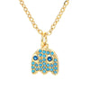 Personality Eye Pendant Clavicle Chain Fashion Micro-inlaid Zircon Necklace Wholesale