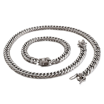 Korean Bracelet Stainless Steel Necklace Jewelry Set Wholesale