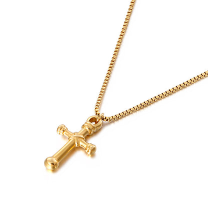 Stainless Steel Cross Pendant Necklace