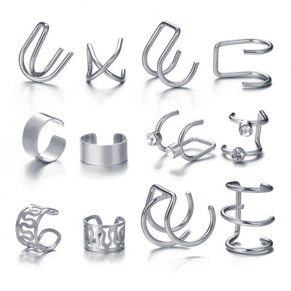 Wholesale Jewelry Vintage Style Letter Alloy Earrings