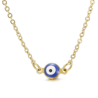 Blue Eye Necklace Stainless Steel Demon Eye Necklace Wholesale