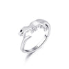 New Dinosaur Ring Europe And America Creative Metal Opening Animal Ring Rings Little Finger Ring Hand Jewelry Men And Women