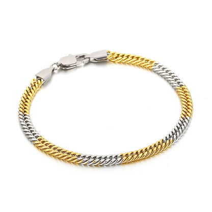 New Vacuum Plating Jewelry Stainless Steel Fashion Personality Bracelet Wholesale