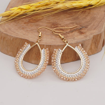 Cross-border Direct Supply Ins Special-interest Design Pastoral Style Earrings Trendy Design All-match Fashion Earrings Female Wholesale