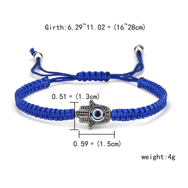 Fashion Adjustable Bracelet Creative New Blue Eye Bracelet Evil Eye Red Rope Braided Bracelet