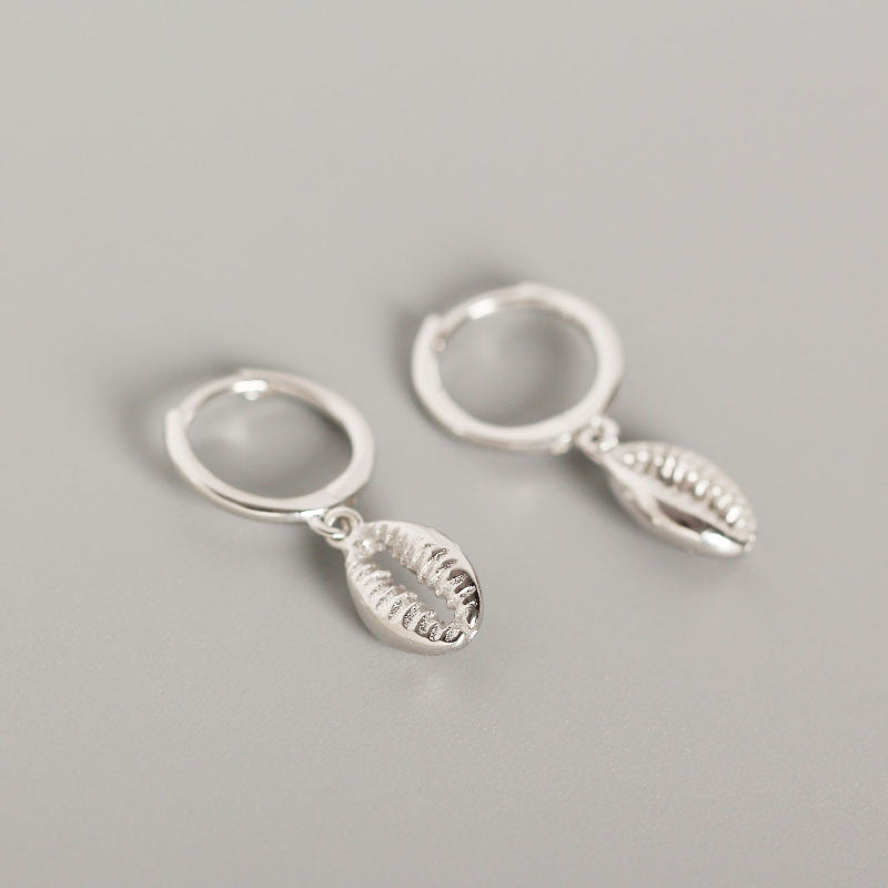 S925 Sterling Silver Shell Earring Earrings Wholesale Jewelry