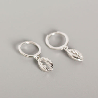 S925 Sterling Silver Shell Earring Earrings Wholesale Jewelry