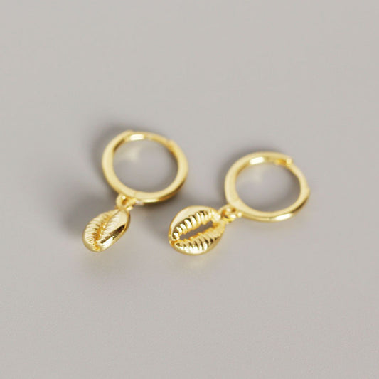 S925 Sterling Silver Shell Earring Earrings Wholesale Jewelry