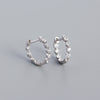 New S925 Silver Geometric Zircon Diamond Earrings Wholesale