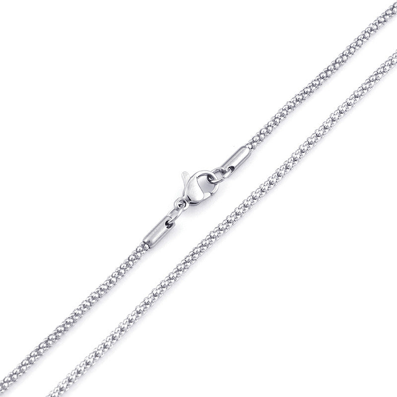 Titanium Steel Simple Style Solid Color Plating Necklace