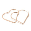 Fashion Heart-shaped Long Titanium Steel Earrings Wholesale