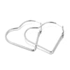 Fashion Heart-shaped Long Titanium Steel Earrings Wholesale