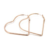 Fashion Heart-shaped Long Titanium Steel Earrings Wholesale