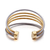 European And American Jewelry Simple Fashion C-shaped Opening Multi-layer Women's Bracelet