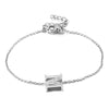 New 26 English Letters Diamond Fashion Personality Stainless Steel Bracelet