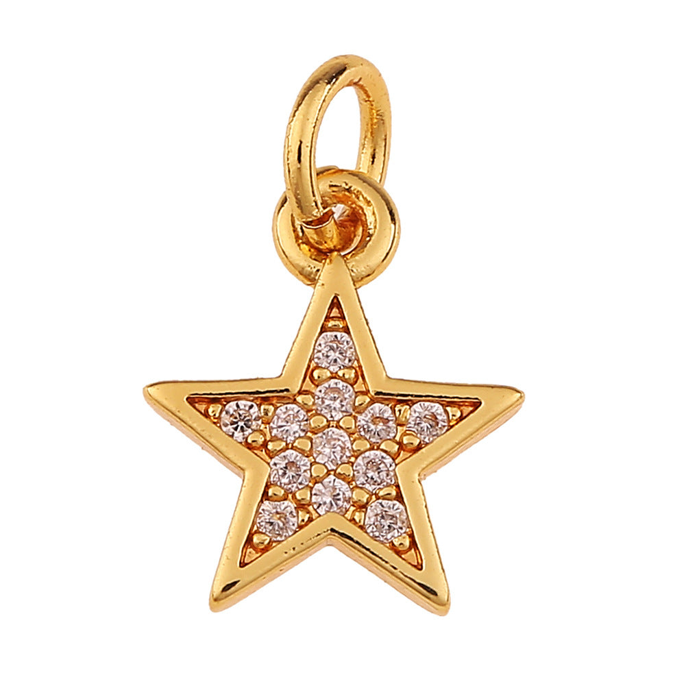 Copper Cactus Hexagram Star Pendant