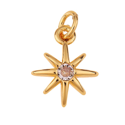 Copper Cactus Hexagram Star Pendant