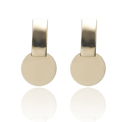 Simple Style Geometric Plating Alloy No Inlaid Earrings