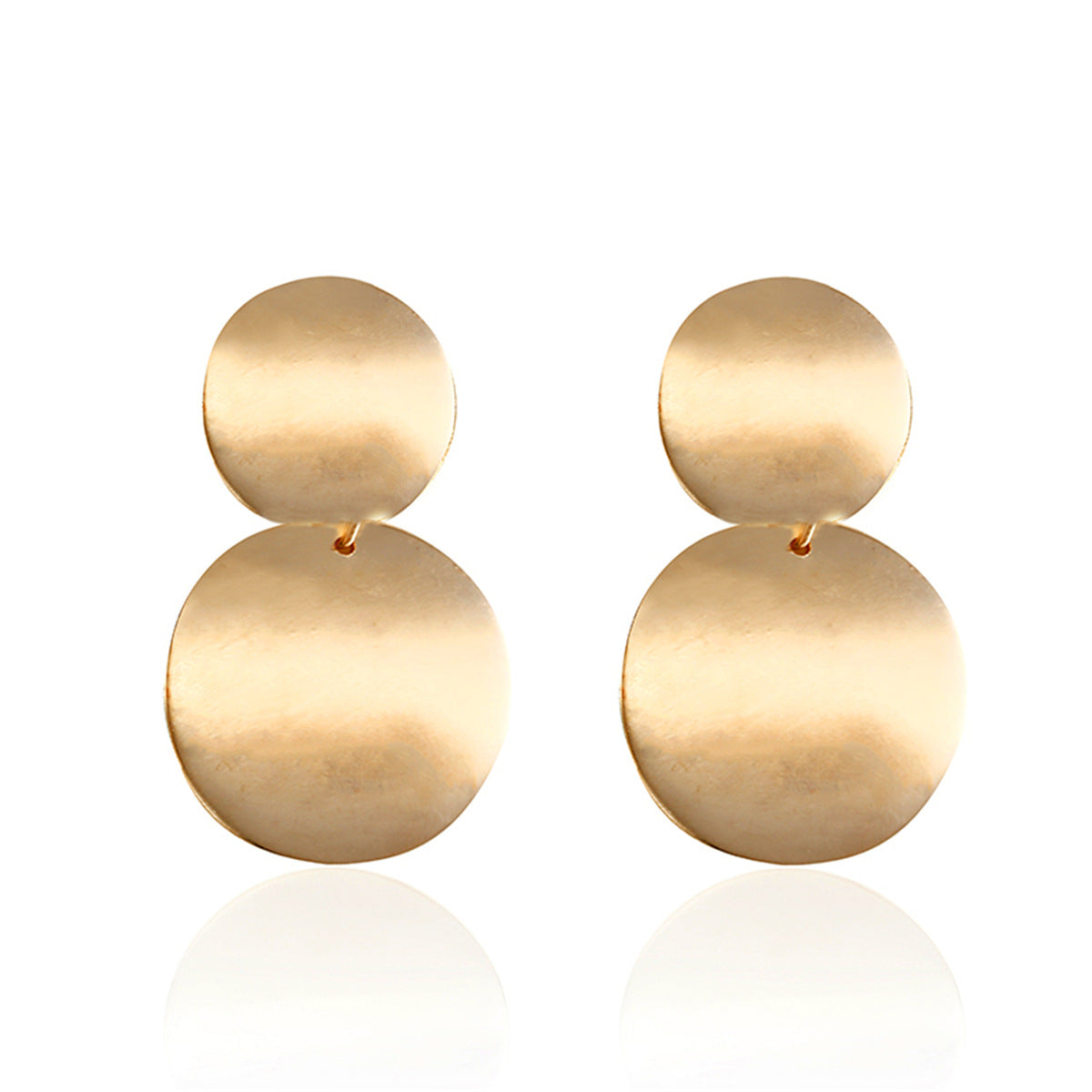 Simple Style Geometric Plating Alloy No Inlaid Earrings