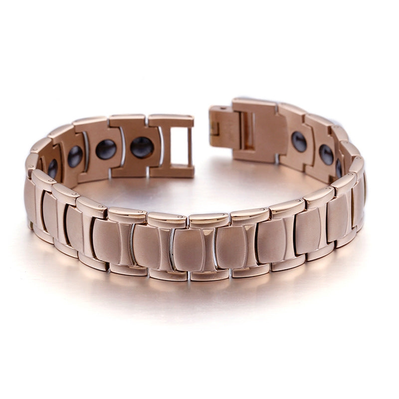 Korean Version Stainless Steel 18k Rose Gold Plated Bracelet Wholesale