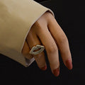 Personality Exaggerated Lips Design Titanium Steel Plated Ring