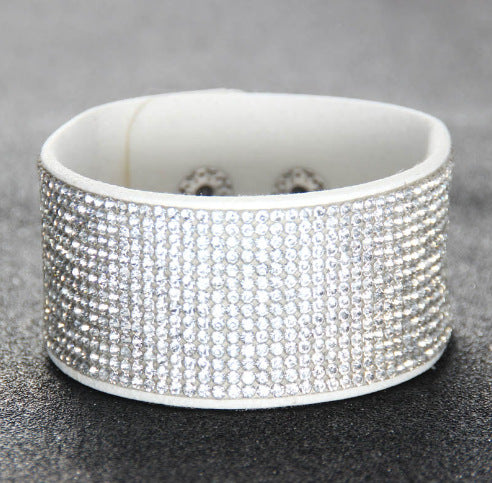 Wholesale Jewelry Retro Full Of Diamond Wide Bracelet Gooddiy