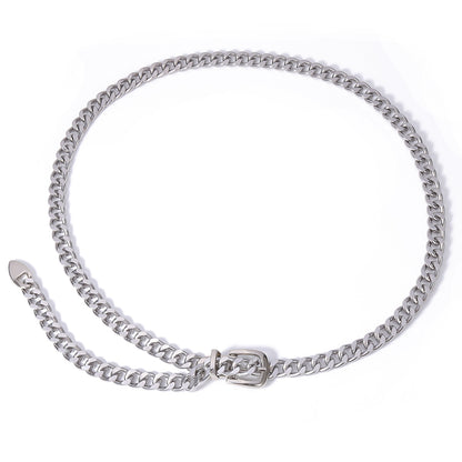 Fashion Jewelry Creative Chain Belt Waist Chain Simple Metal Belt Wholesale Gooddiy