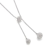 Fashion Mud Full Diamond Ball Stainless Steel Necklace