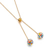 Fashion Mud Full Diamond Ball Stainless Steel Necklace