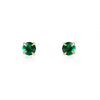 Fashion Simple Multicolor Zircon Four Claw Earrings