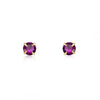 Fashion Simple Multicolor Zircon Four Claw Earrings