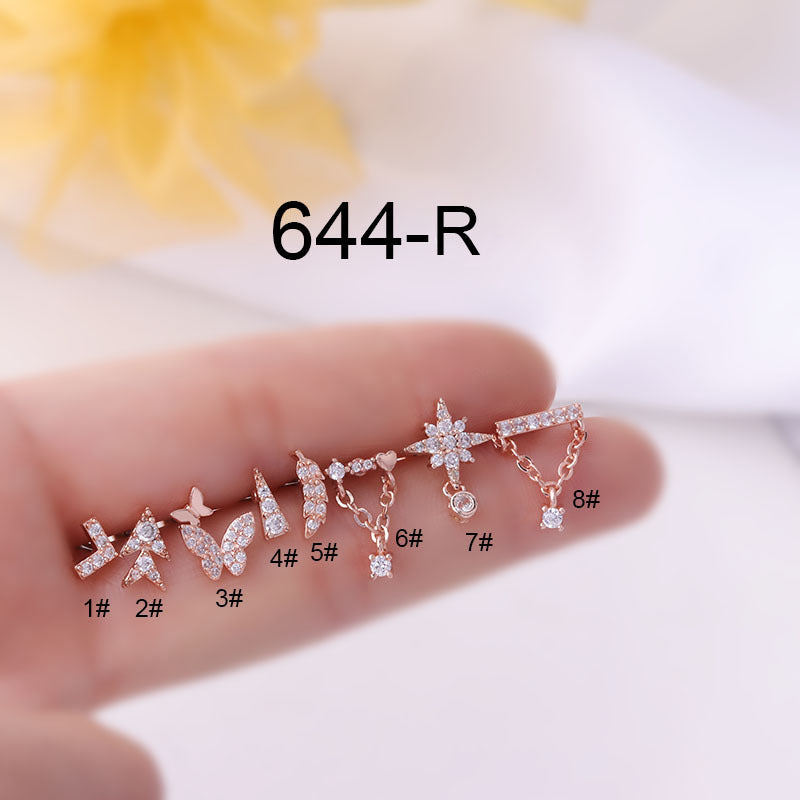 Stainless Steel Screw Rod Screw Ball Ears Bone Nails