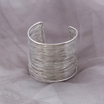 Wholesale Fashion Open Wire Bracelet Winding Braided Bracelet