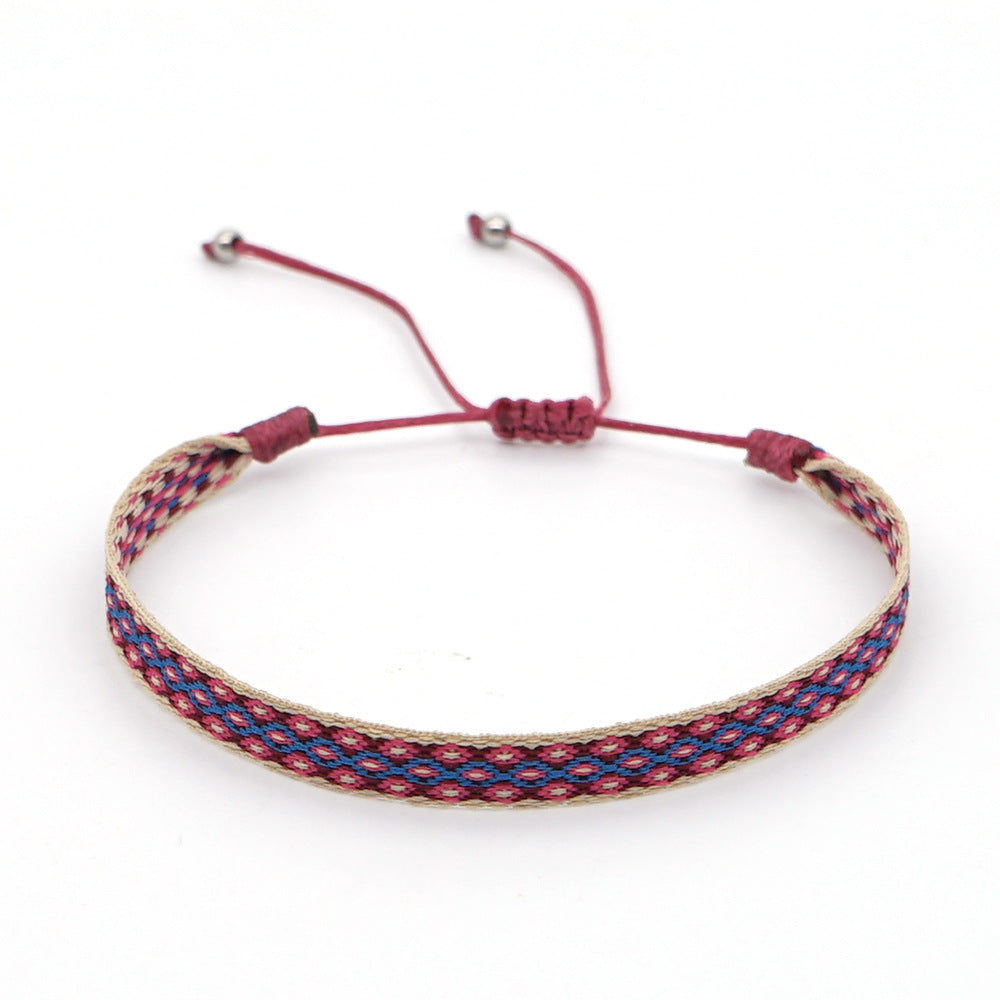 Wholesale Ethnic Style Plaid Adjustable Bracelet Gooddiy