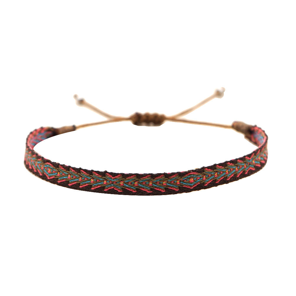 Wholesale Ethnic Style Plaid Adjustable Bracelet Gooddiy