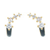 Long Earrings Female Color Drip Enamel Ear Bone Clip Temperament Korean Earrings