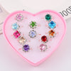 Children's Ring Set Alloy Girl Exquisite Ring Adjustable 36 Pieces