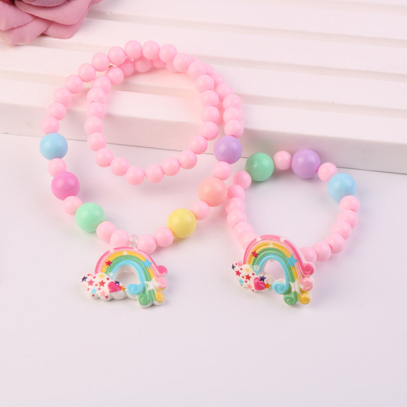 Children's Necklace  Pearl Princess Jewelry