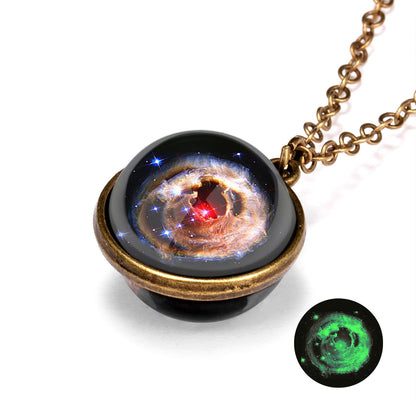 Vintage Style Constellation Alloy Glass Plating Unisex Pendant Necklace