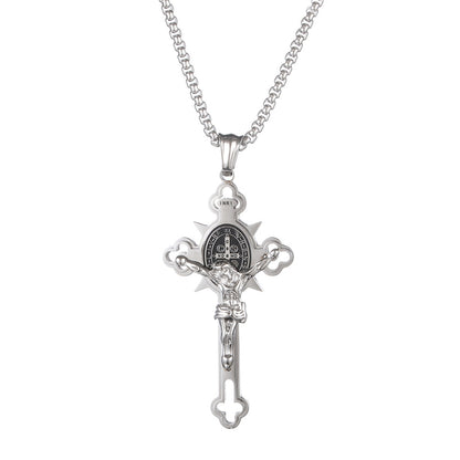 Hip-Hop Cross 304 Stainless Steel Plating Men'S