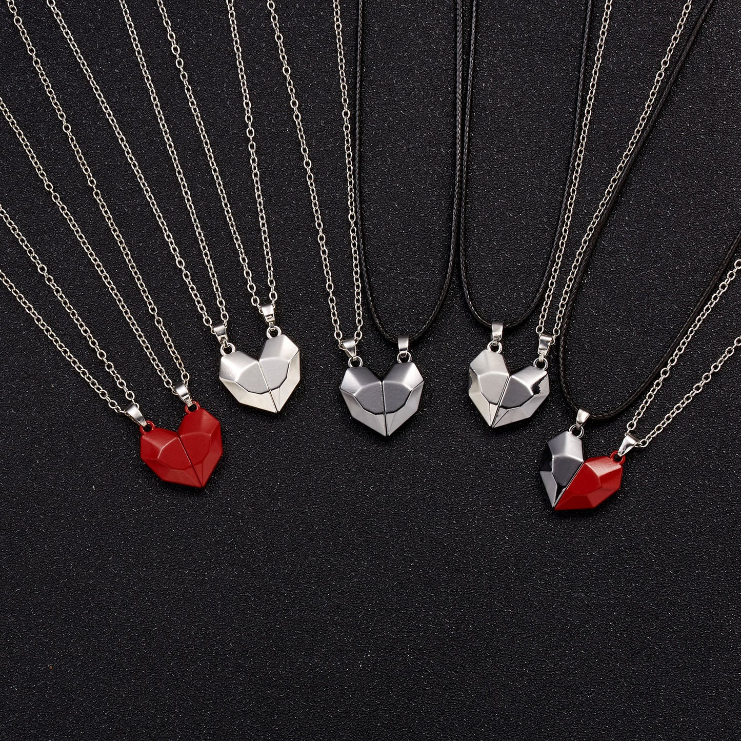Fashion Magnetic Attracting Necklace Ing Stone Couple Stitching Necklaces