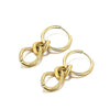 European And American Fashion Chain Circle Stainless Steel Earrings