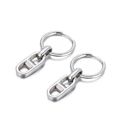 European And American Stainless Steel Chain Earrings Wholesale