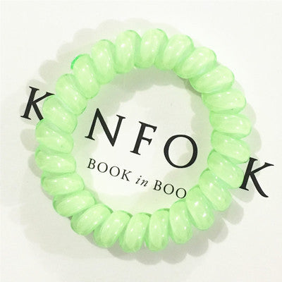 Korean Phone Cord Hair Ring Head Rope Hair Rubber Band Korean Candy-Colored Hair Rope