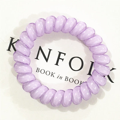 Korean Phone Cord Hair Ring Head Rope Hair Rubber Band Korean Candy-Colored Hair Rope