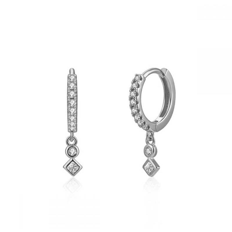 Geometric Diamond Earrings European And American Personality Earrings