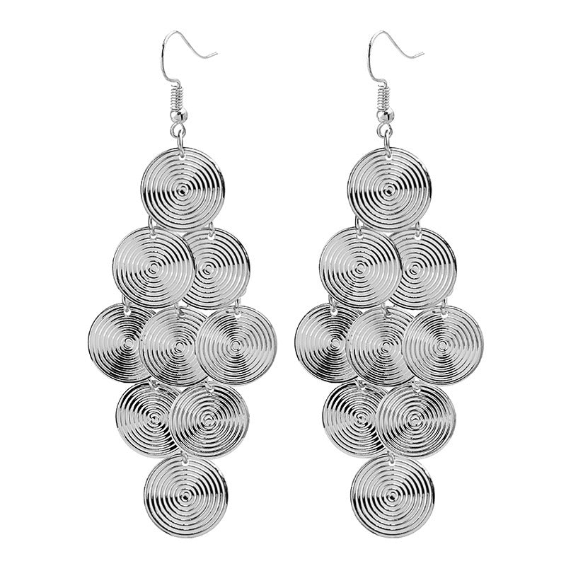 1 Pair Fashion Geometric Metal Women's Earrings